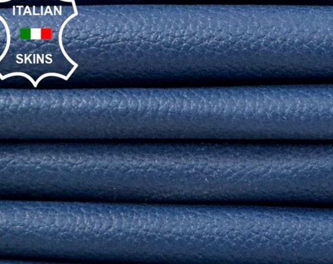 BLUE PEBBLE GRAINY Soft Italian Lamb leather pack 2 skins total 10+sqf 0.8mm #C7507