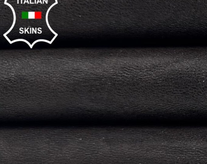 DARK BROWN ANTIQUED Rough Thick Soft Italian Lambskin Sheep Lamb Leather hide hides skin skins 6sqf 1.2mm #C6305