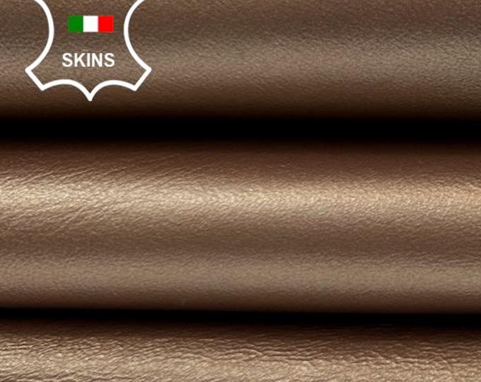 NUDE PEARLIZED CRINKLED Thick Italian Lambskin Sheep Lamb leather hide hides skin skins 7sqf 1.1mm #C4388