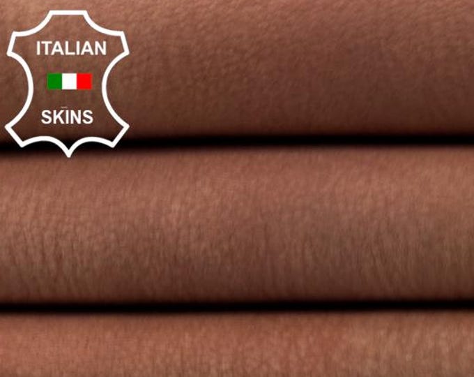 SALMON PEACH NUBUCK Stonewash Vintage Used Look Soft Italian Lambskin Sheep Lamb leather hide hides skin skins 4sqf 1.0mm #C5319