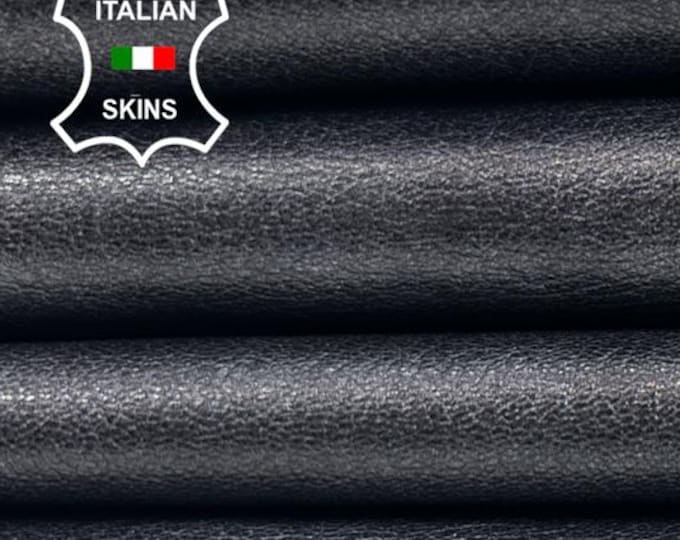 DARK GREY PEARLISED Distressed Antiqued Rough Thick Italian Goatskin Goat leather pack 2 hides skins total 7+sqf 1.1mm #C5844
