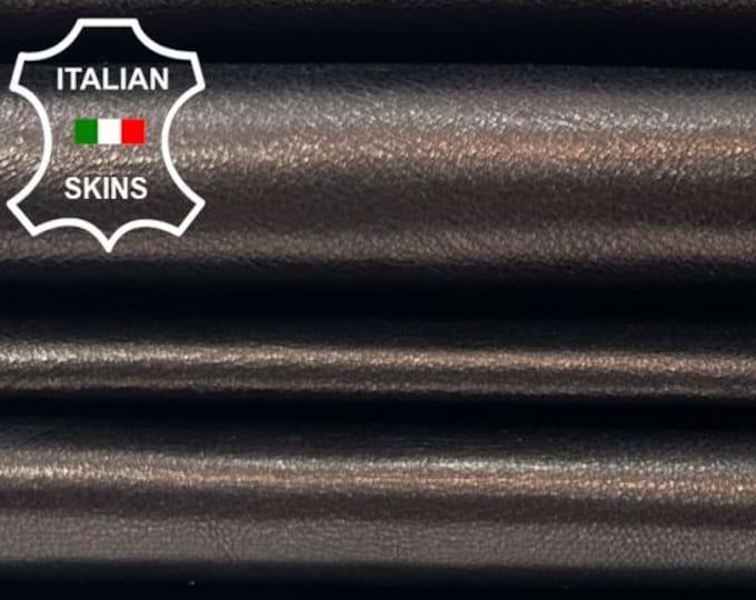 METALLIC BROWN Thick Italian Goatskin Goat leather pack 2 hides skins total 8sqf 1.2mm #C5623