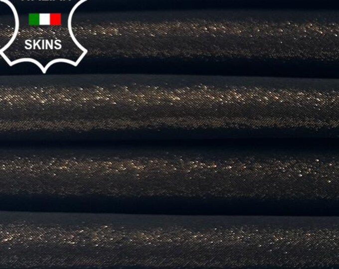 METALLIC BRONZE Lame Shimmer Thick Italian Goatskin Goat leather pack 2 hides skins total 7+sqf 1.2mm #C5603