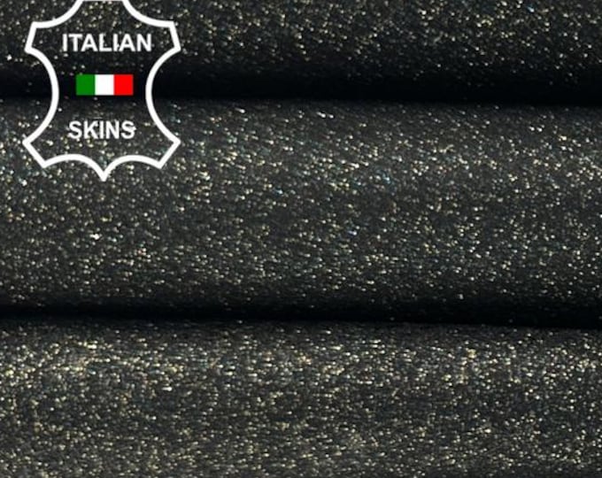 METALLIC SHIMMER BRASS Print Rough Italian Goatskin Goat leather pack 2 hides skins total 9sqf 1.0mm #C4534