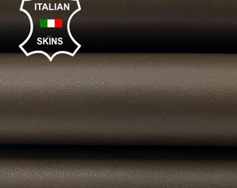 OLIVE GREEN Soft Italian Lambskin Sheep Lamb leather hide hides skin skins 6sqf 0.9mm #C4465