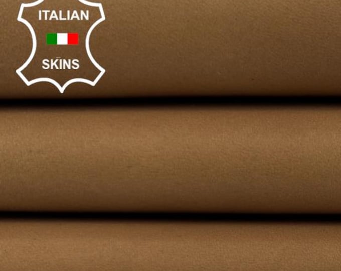 SAND LIGHT BROWN Vegetable Tan Soft Italian Lambskin Sheep Lamb leather hide hides skin skins 4+sqf 0.9mm #C6228