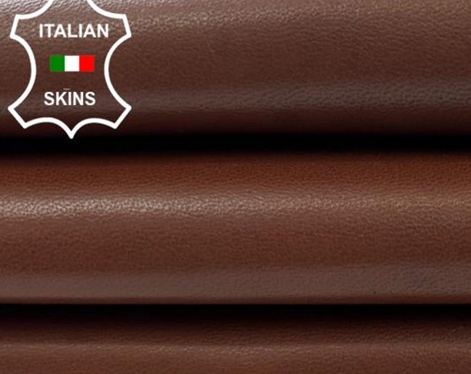 MEDIUM BROWN Italian Lambskin Sheep Lamb leather hide hides skin skins 4+sqf 0.9mm #C4225