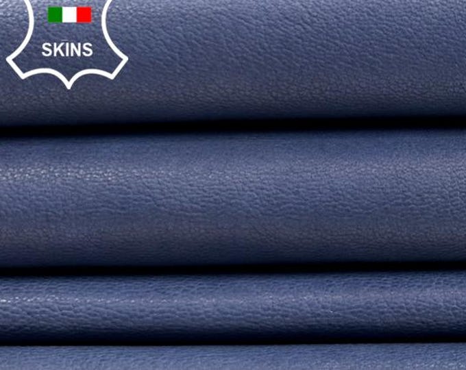 DENIM BLUE Italian Goatskin Goat leather pack 5 hides skins total 20sqf 0.8mm #C4308