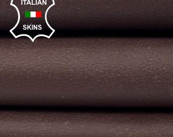 BROWN ROUGH Vegetable Tan Thick Italian Calfskin Cow leather hide hides skin skins 7sqf 1.4mm #C6287