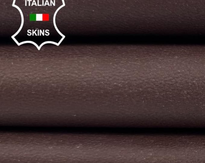 BROWN ROUGH Vegetable Tan Thick Italian Calfskin Cow leather hide hides skin skins 7sqf 1.4mm #C6287
