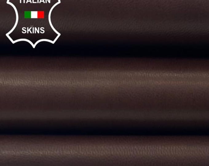 BURNT BROWN PLONGE Aniline Thin Soft Italian Lambskin Sheep Lamb leather hide hides skin skins 3sqf 0.6mm #C5683