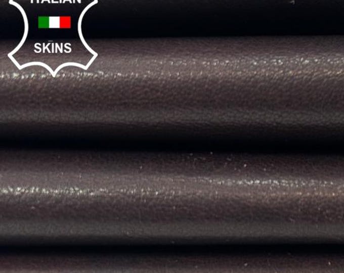 BURGUNDY ANTIQUED ROUGH Italian Goatskin Goat leather pack 2 hides skins total 6sqf 0.9mm #C5935