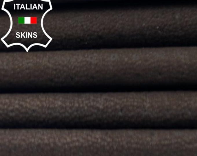 BROWN PRINTED VINTAGE Look Thin Soft Italian Lambskin Sheep Lamb leather hide hides skin skins 8+sqf 0.5mm #C6008