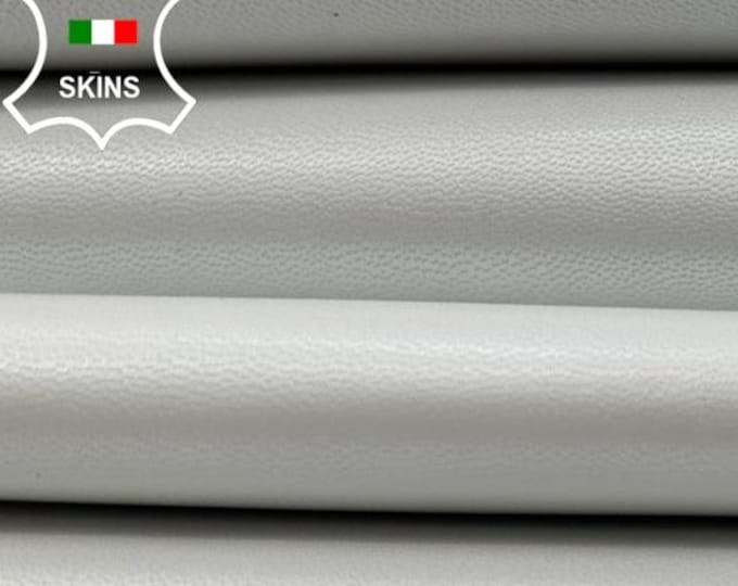 WHITE PEARLISED ECONOMIC Grade Strong Italian Goatskin Goat leather pack 3 hides skins total 15sqf 0.7mm #C5600