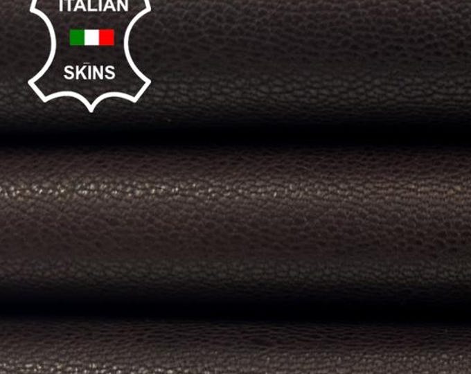 MAHOGANY BROWN ROUGH Thick Italian Goatskin Goat Leather hide hides skin skins 5sqf 1.2mm #C4764