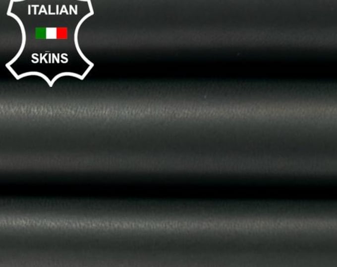 VERY DARK GREEN Soft Italian Lambskin Sheep Lamb leather hide hides skin skins 3sqf 0.8mm #C4389