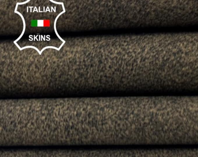 ANTIQUED BROWN CRACKED Very Vintage Used Look Soft Italian Lambskin Sheep Lamb leather hide hides skin skins 5sqf 0.8mm #C5416