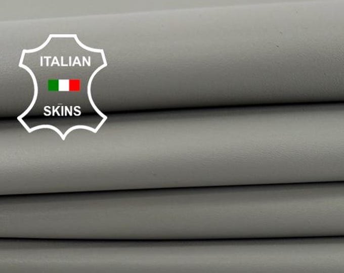 Free FedEx & Duties - GREY SMOOTH Italian Lamb leather pack 10 skins total 40sqf 0.8mm #Z599