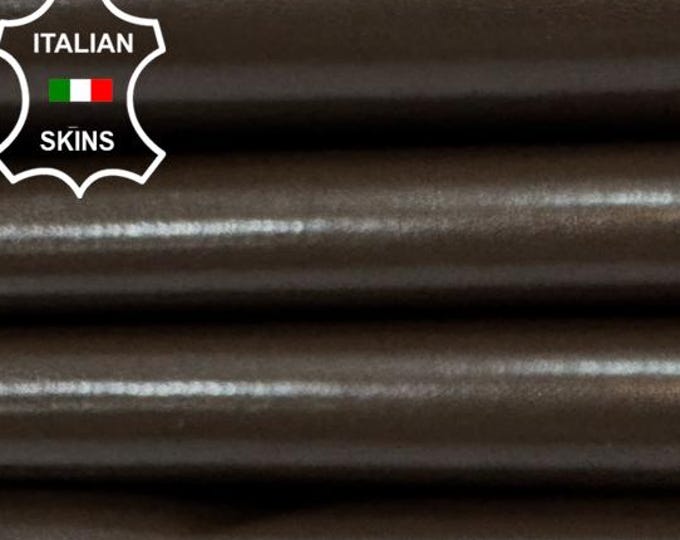 DARK BROWN SHINY Tomaia Strong Italian Goat Leather pack 4 skins total 10sqf 0.7mm #C7509