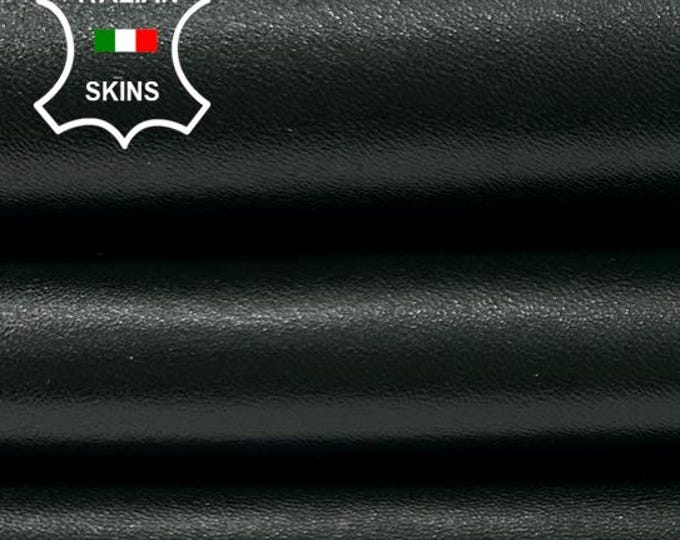SHINY BOTTLE GREEN Italian Lambskin Sheep Lamb leather hide hides skin skins 5sqf 1.0mm #C4353
