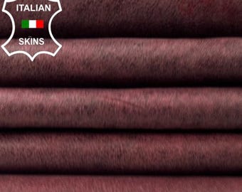 WINE VINTAGE USED Look Soft Italian Lambskin Sheep Lamb leather hide hides skin skins 5+sqf 0.7mm #C5675