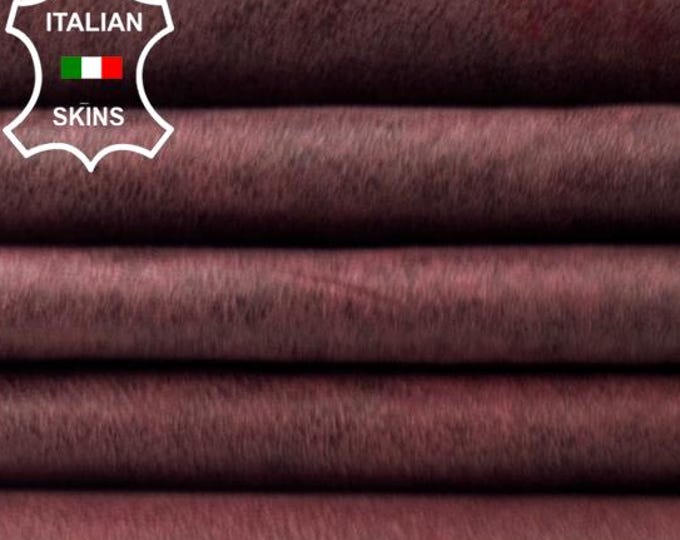 WINE VINTAGE USED Look Soft Italian Lambskin Sheep Lamb leather hide hides skin skins 5+sqf 0.7mm #C5675
