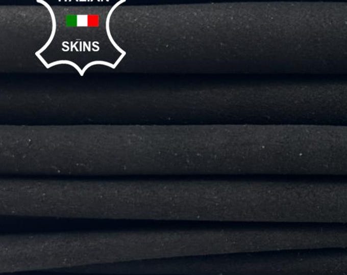 VERY DARK BROWN Suede Thin Soft Italian Lambskin Sheep Lamb Leather pack 4 hides skins total 20+sqf 0.6mm #C5388
