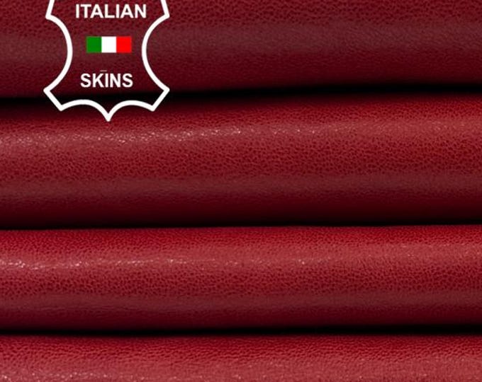 WASHED RED VEGETABLE Tan Soft Italian Lambskin Sheep Lamb Leather hide hides skin skins 6+sqf 0.9mm #C5386
