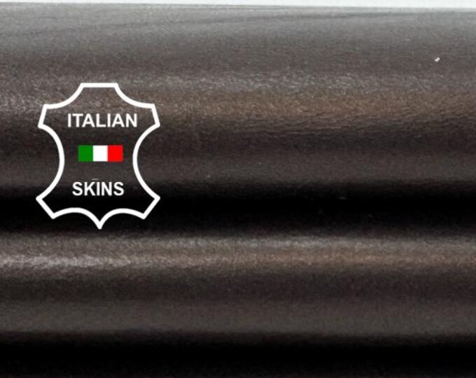 Delivered Duty paid - METALLIC BROWN Strong Italian Goat leather skin 4+sqf 1.0mm #Z292