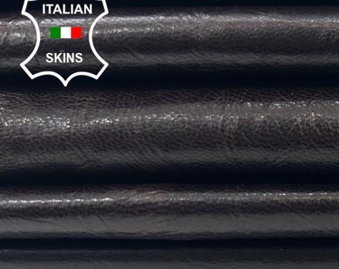MAHOGANY BROWN WAXY Wrinkled Rustic Look Vegetable Tan Soft Italian Goatskin Goat leather pack 4 hides skins total 20sqf 0.8mm #C5449