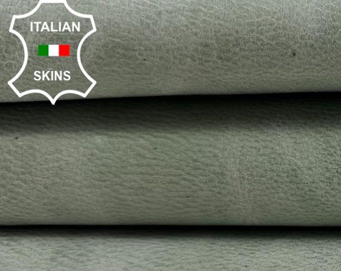 LIGHT GREEN VINTAGE Vegetable Tan Italian Goatskin Goat Leather hide hides skin skins 5+sqf 0.9mm #C6246