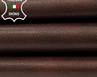 ROSEWOOD BROWN DISTRESSED Rough Italian Goatskin Goat leather hide hides skin skins 4+sqf 1.0mm #C4610