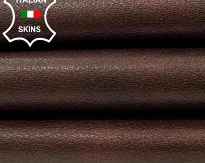 ROSEWOOD BROWN DISTRESSED Rough Italian Goatskin Goat leather hide hides skin skins 4+sqf 1.0mm #C4610