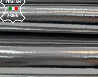 METALLIC SILVER SMOOTH Italian Lambskin Sheep Lamb leather pack 2 skins total 11sqf 0.8mm #C6553
