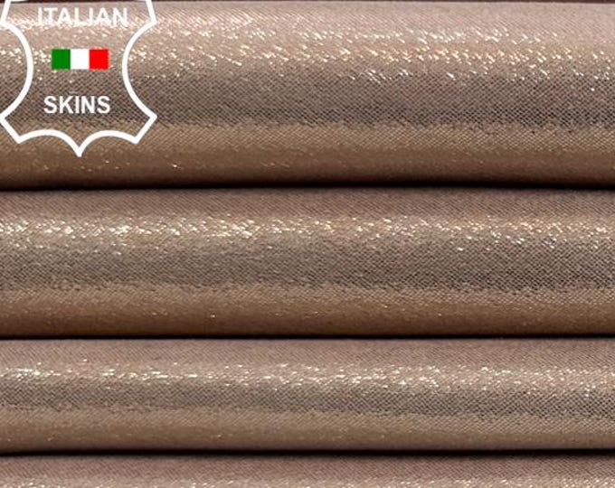 METALLIC ROSE GOLD Shimmer Soft Italian Goatskin Goat Leather pack 2 hides skins total 6+sqf 0.9mm #C5466