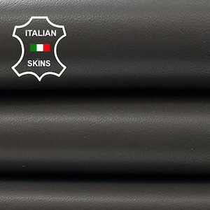 DARK TAUPE BROWN Thick Italian Metis Lambskin Lamb Sheep Leather hide hides skin skins 7sqf 1.2mm #C4459