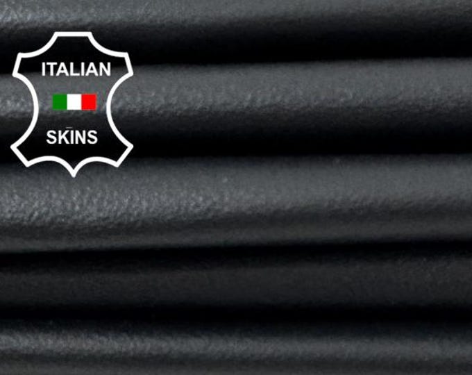 Delivered Duty paid - BLACK ROUGH ECONOMIC Grade Italian Goat leather pack 4 skins total 30sqf 0.7mm #Z256
