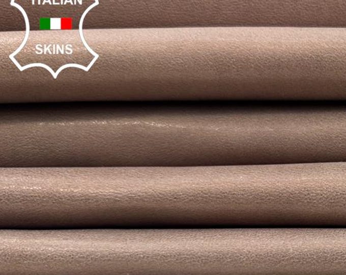 NUDE PINK PEARLISED Soft Italian Lambskin Sheep Lamb leather pack 4 hides skins total 22+sqf 0.9mm #C5712