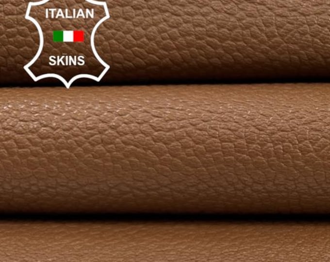 SAND BROWN GRAINY Rough Thick Italian Goatskin Goat leather hide hides skin skins 5+sqf 1.3mm #C5961