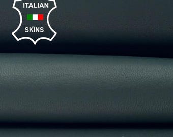 DARK GREEN MATTE Aniline Thick Soft Italian Lambskin Sheep Lamb Leather hide hides skin skins 5sqf 1.1mm #C6251