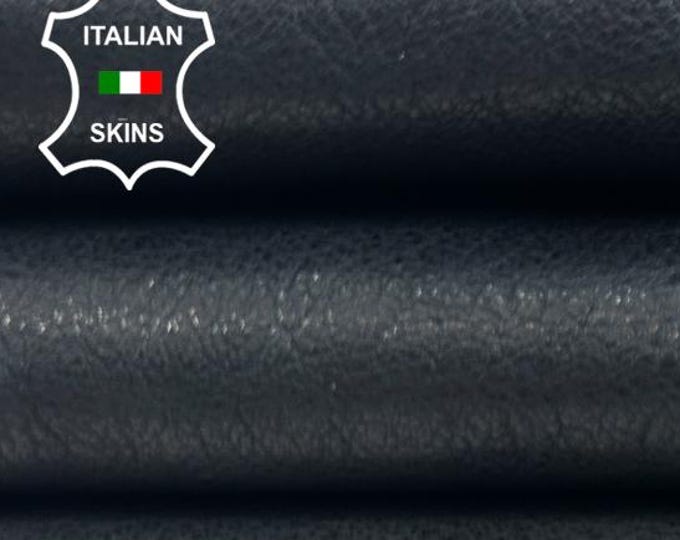 WASHED BLACK ROUGH Vegetable Tan Soft Italian Lambskin Sheep Lamb leather hide hides skin skins 4+sqf 0.9mm #C5609