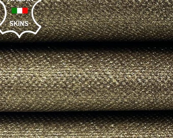 METALLIC OLD GOLD Shimmer Textured Strong Italian Goatskin Goat leather hide hides skin skins 8sqf 1.0mm #C5430