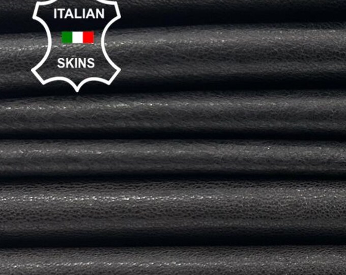 VERY DARK BROWN Vegetable Tan Soft Italian Lambskin Sheep Lamb Leather pack 2 hides skins total 16sqf 0.9mm #C4742