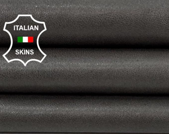 Delivered Duty paid - DARK TAUPE GREY Vegetable Tan Soft Italian Lamb leather skin 6+sqf 0.8mm #Z451