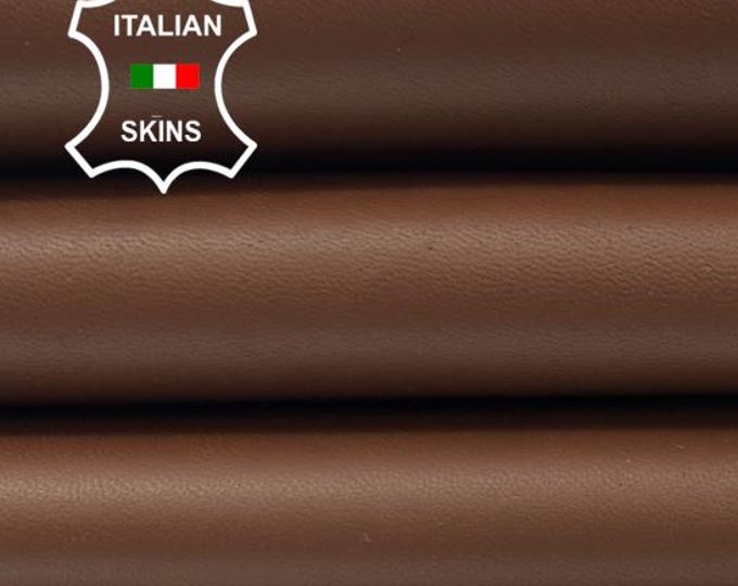 BROWN Italian Metis Lambskin Lamb Sheep Leather pack 3 hides skins total 18sqf 0.8mm #C4466