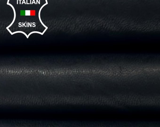 WASHED BLACK ANTIQUED Rustic Look Vegetable Tan Thick Soft Italian Lambskin Sheep Lamb leather hide hides skin skins 5+sqf 1.2mm #C5136