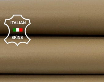 CREAM BEIGE Italian Lamb leather pack 2 skins total 12sqf 0.8mm #Z438
