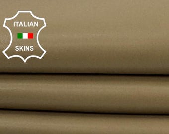 BEIGE Italian Lamb leather skin 6sqf 0.9mm #Z439