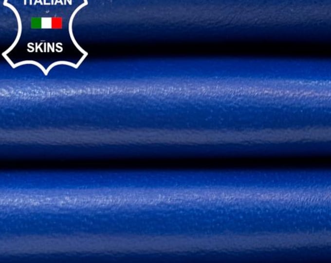BLUE COBALT Soft Italian Lambskin Sheep Lamb leather hide hides skin skins 6+sqf 0.8mm #C6088