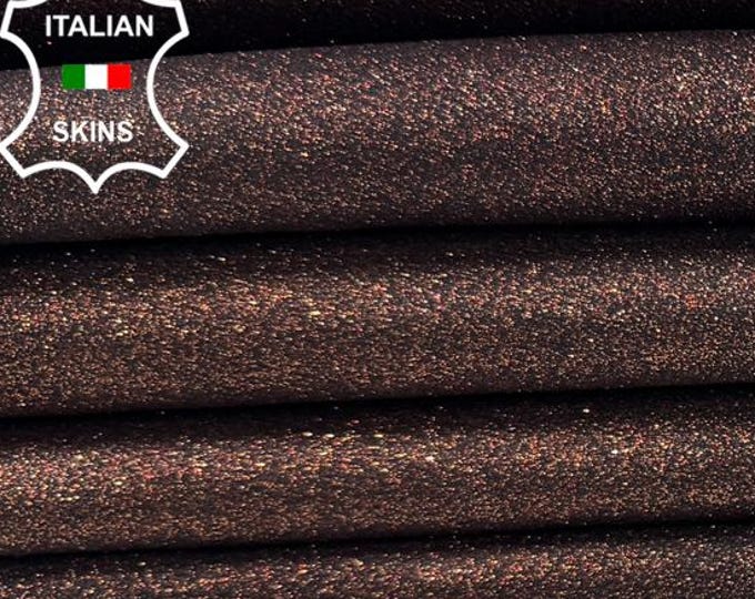 METALLIC OLD COPPER Shimmer Print Antiqued Rough Italian Goat leather pack 4 skins total 24sqf 1.0mm #C7545